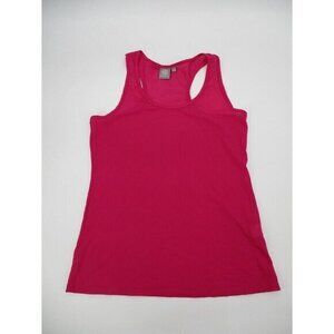 Daisy Fuentes Womens Tank Top Large Pink Fit Activewear Sleeveless Stretchy